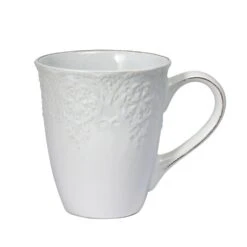 French Lace Set Of 4 White Mugs 7 French Lace Set Of 4 White Mugs -Kitchen Supplies Store 5211156