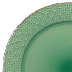 French Lace Set Of 4 Green Dinner Plates 8 French Lace Set Of 4 Green Dinner Plates -Kitchen Supplies Store 5211162 1 1