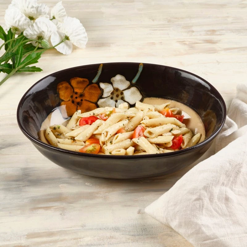 Painted Poppies Oval Serve Bowl 4 Painted Poppies Oval Serve Bowl - Image 2