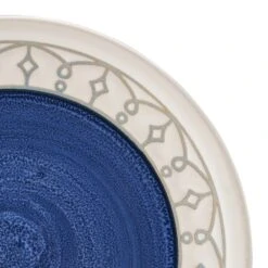 Remi Blue 16 Piece Dinnerware Set, Service For 4 13 Remi Blue 16 Piece Dinnerware Set, Service For 4 -Kitchen Supplies Store 5275473 PFZ RemiBlue QuarterPlate CloseUp