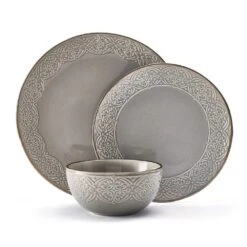 Emma 12 Piece Dinnerware Set, Service For 4 19 Emma 12 Piece Dinnerware Set, Service For 4 -Kitchen Supplies Store 5293917 PFZ Emma 3pc Dinnerware Silo