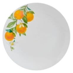 Oranges 12 Piece Dinnerware Set, Service For 4 -Kitchen Supplies Store 5296703 SN Oranges dinner plate silo