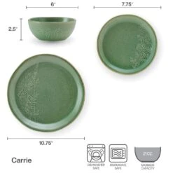 Carrie 12 Piece Dinnerware Set, Service For 4 15 Carrie 12 Piece Dinnerware Set, Service For 4 -Kitchen Supplies Store 5296918 IG Carrie12PCDinnerwareSet