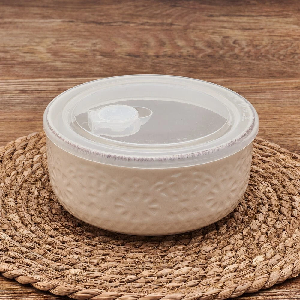 Chateau Cream Set Of 2 Storage Bowls With Lids 5 Chateau Cream Set Of 2 Storage Bowls With Lids - Image 3