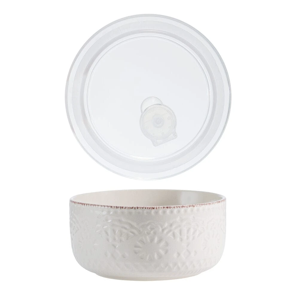 Chateau Cream Set Of 2 Storage Bowls With Lids 7 Chateau Cream Set Of 2 Storage Bowls With Lids - Image 5