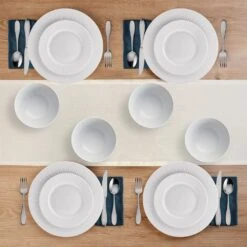 Cassie 12 Piece Dinnerware Set, Serivce For 4 13 Cassie 12 Piece Dinnerware Set, Serivce For 4 -Kitchen Supplies Store 5297430 Cassie 12pc topview