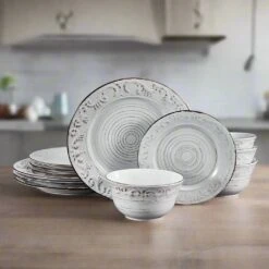 Trellis White 12 Piece Dinnerware Set, Service For 4 12 Trellis White 12 Piece Dinnerware Set, Service For 4 -Kitchen Supplies Store Trellis White 12 Piece Dinnerware Set Service for 4 5293669 4
