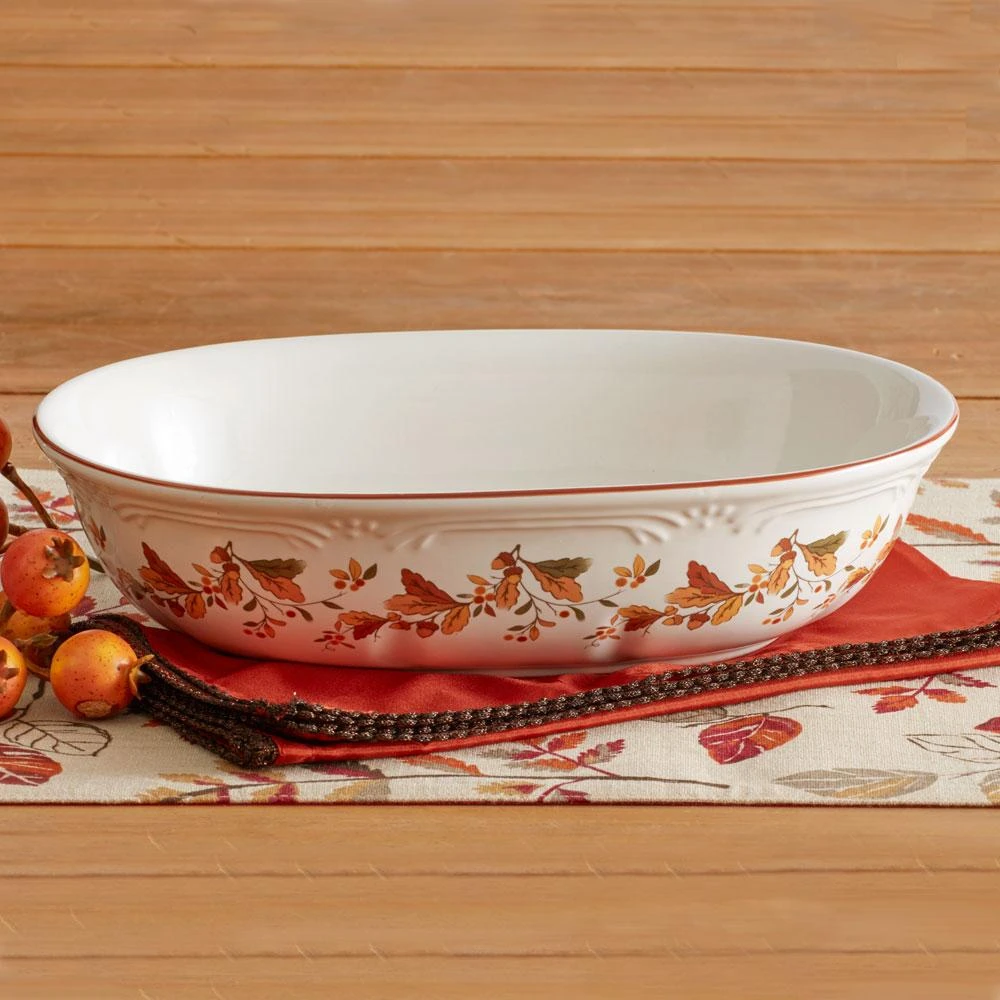 Autumn Berry Oval Vegetable Bowl 4 Autumn Berry Oval Vegetable Bowl - Image 2