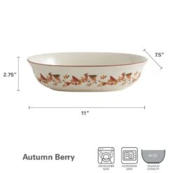 Autumn Berry Oval Vegetable Bowl 7 Autumn Berry Oval Vegetable Bowl -Kitchen Supplies Store autumn berry oval vegetable bowl 5189164 3