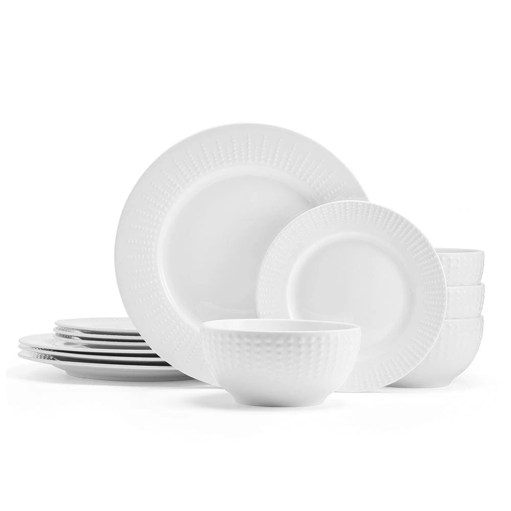 Cassie 12 Piece Dinnerware Set, Serivce For 4 3 Cassie 12 Piece Dinnerware Set, Serivce For 4