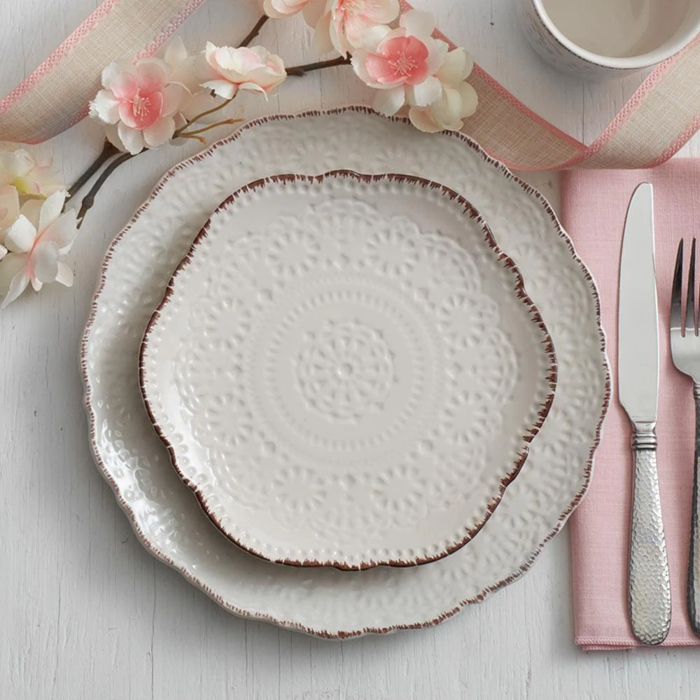 Chateau Cream Set Of 4 Salad Plates 4 Chateau Cream Set Of 4 Salad Plates - Image 2