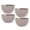 Chateau Smoke Set Of 4 Soup Cereal Bowls