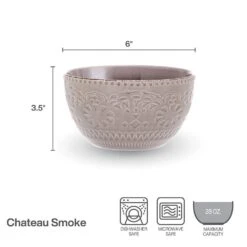 Chateau Smoke Set Of 4 Soup Cereal Bowls 10 Chateau Smoke Set Of 4 Soup Cereal Bowls -Kitchen Supplies Store chateau smoke set of 4 soup cereal bowls K45296077 5
