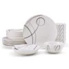 Circles 18 Piece Dinnerware Set, Service For 6 1 Circles 18 Piece Dinnerware Set, Service For 6 -Kitchen Supplies Store circles 18 piece dinnerware set service for 6 5276287 1
