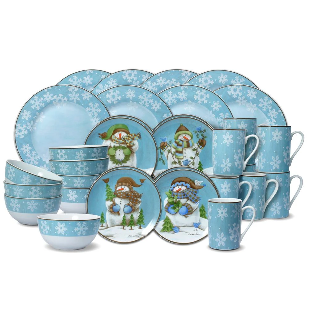 Evergreen Ernie 32 Piece Dinnerware Set, Service For 8 3 Evergreen Ernie 32 Piece Dinnerware Set, Service For 8