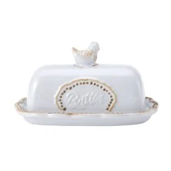 Farmhouse Hen Covered Butter Dish