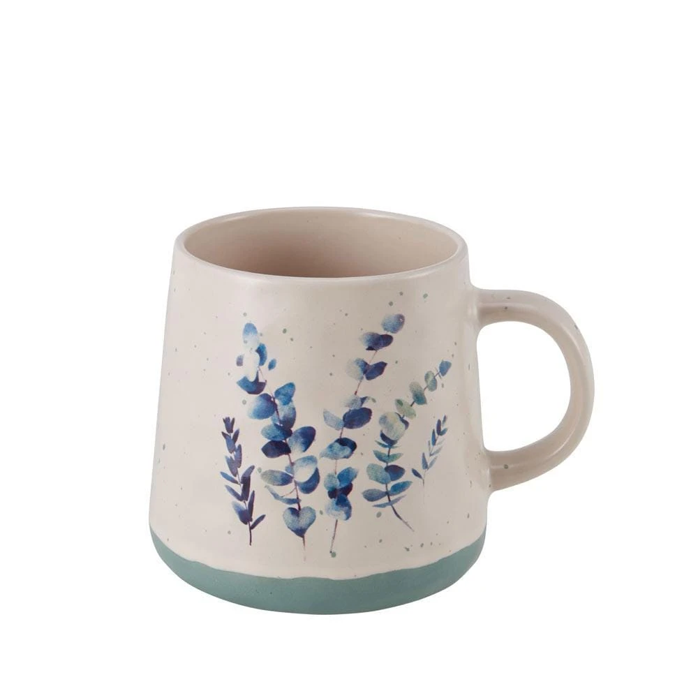 Floral Blue Set Of 6 Mugs, Assorted 6 Floral Blue Set Of 6 Mugs, Assorted - Image 4