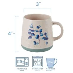 Floral Blue Set Of 6 Mugs, Assorted 13 Floral Blue Set Of 6 Mugs, Assorted -Kitchen Supplies Store floral set of 6 matted mugs assorted 5282195 6