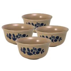 Folk Art® Set Of 4 Deep Soup Cereal Bowls
