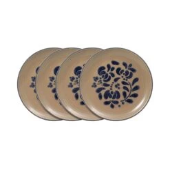 Folk Art® Set Of 4 Luncheon Plates