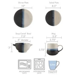 Jaxon 16 Piece Dinnerware Set, Service For 4 -Kitchen Supplies Store jaxon 16 piece dinnerware set service for 4 5280802 10