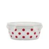 Kenna Red Storage Bowl With Lid