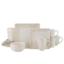 Madeleine 16 Piece Dinnerware Set, Service For 4