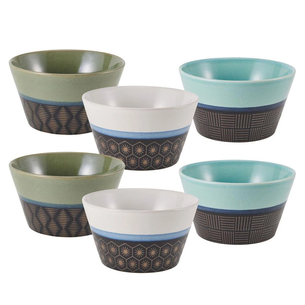 Marcus Conical Set Of 6 Soup Cereal Bowls, Assorted 3 Marcus Conical Set Of 6 Soup Cereal Bowls, Assorted