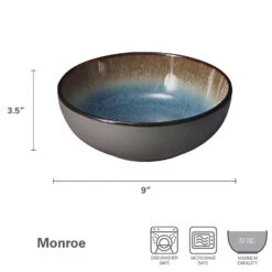 Monroe Blue Vegetable Serve Bowl 9 Monroe Blue Vegetable Serve Bowl -Kitchen Supplies Store monroe blue vegetable serve bowl 5287544 4