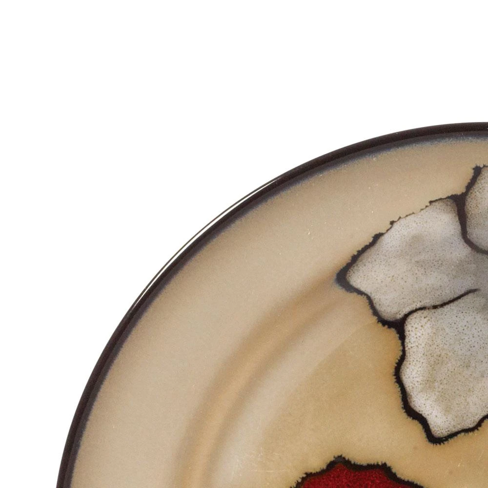 Painted Poppies Salad Plate 6 Painted Poppies Salad Plate - Image 4