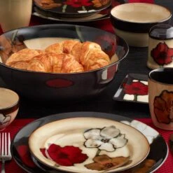 Painted Poppies Salad Plate 8 Painted Poppies Salad Plate -Kitchen Supplies Store painted poppies salad plate 5105833 3