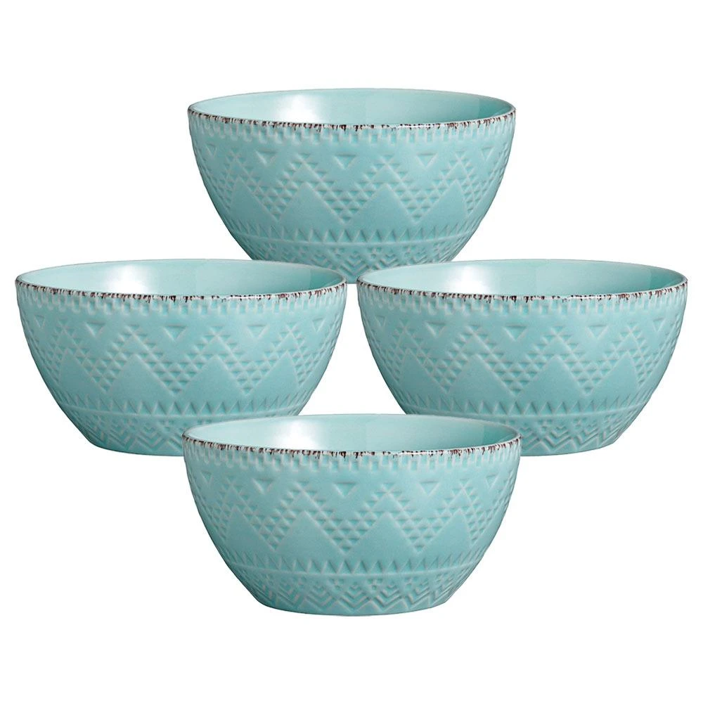 Remembrance Teal Set Of 4 Soup Cereal Bowls 3 Remembrance Teal Set Of 4 Soup Cereal Bowls