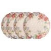 Tea Rose Set Of 4 Outdoor Melamine Dinner Plates 1 Tea Rose Set Of 4 Outdoor Melamine Dinner Plates -Kitchen Supplies Store tea rose set of 4 melamine dinner plates K45205472 1
