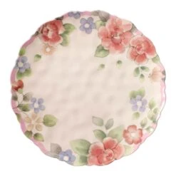 Tea Rose Set Of 4 Outdoor Melamine Dinner Plates 7 Tea Rose Set Of 4 Outdoor Melamine Dinner Plates -Kitchen Supplies Store tea rose set of 4 melamine dinner plates K45205472 3