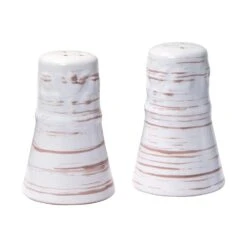 Trellis White Salt And Pepper Set