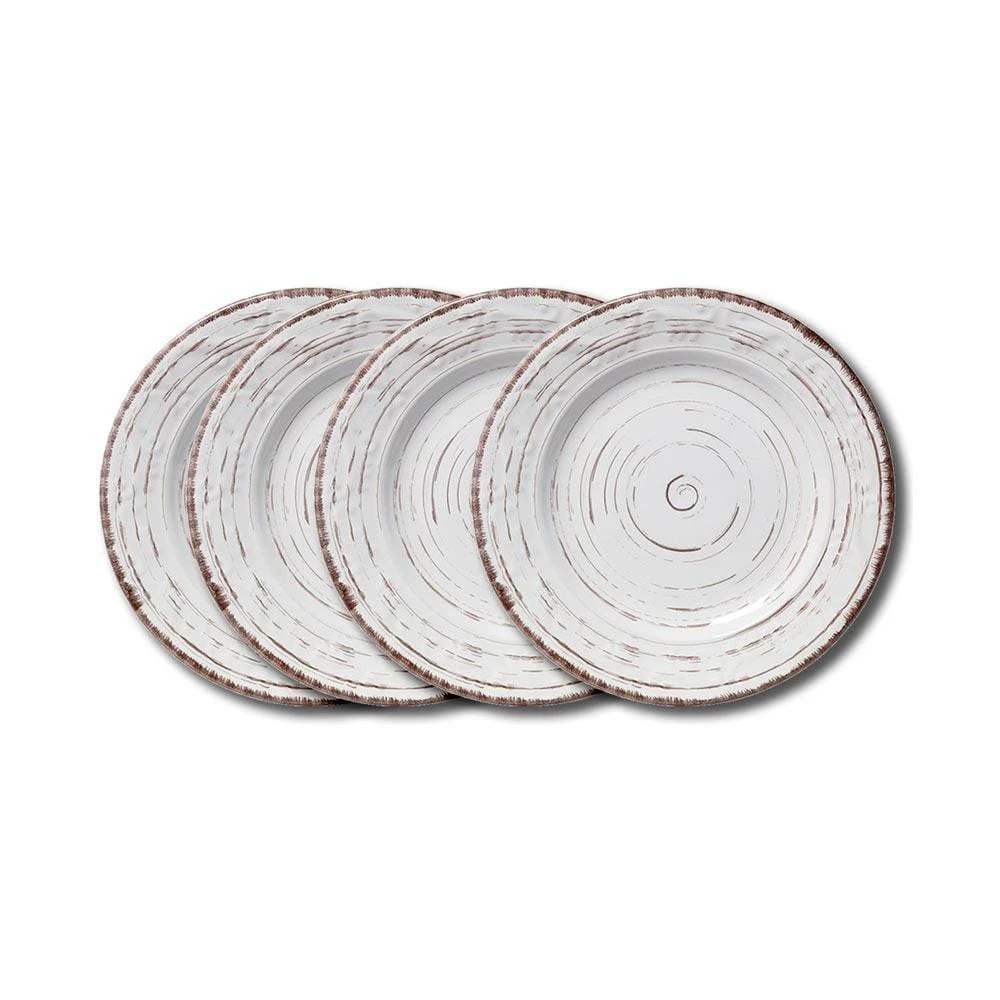 Trellis White Set Of 4 Salad Plates 3 Trellis White Set Of 4 Salad Plates