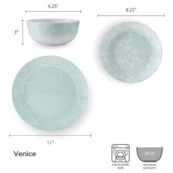 Venice 12 Piece Outdoor Melamine Dinnerware Set, Service For 4 15 Venice 12 Piece Outdoor Melamine Dinnerware Set, Service For 4 -Kitchen Supplies Store venice 12 piece melamine dinnerware set service for 4 5302582 5