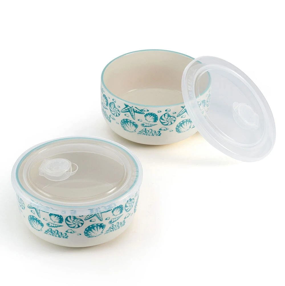 Venice Set Of 2 Storage Bowls With Lids 3 Venice Set Of 2 Storage Bowls With Lids