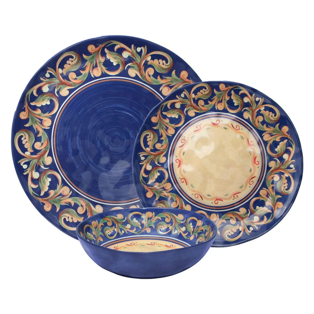Villa Della Luna® Outdoor Melamine Dinnerware Set 3 Villa Della Luna® Outdoor Melamine Dinnerware Set