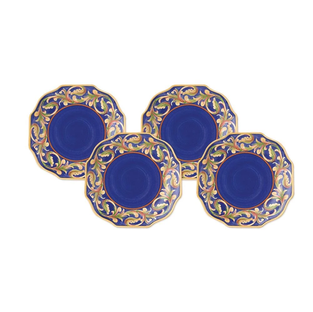 Villa Della Luna® Set Of 4 Blue Salad Plates 3 Villa Della Luna® Set Of 4 Blue Salad Plates