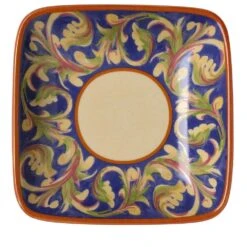 Villa Della Luna® Square Ceramic Wine Tapas Plate