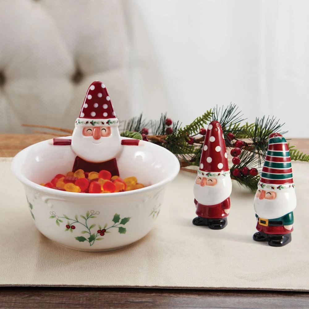 Winterberry® Gnome Bowl And Salt And Pepper Set 5 Winterberry® Gnome Bowl And Salt And Pepper Set - Image 3