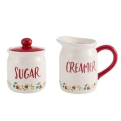 Winterberry® Red Sugar And Creamer Set
