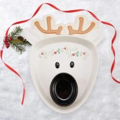 Winterberry® Reindeer Chip And Dip Platter 9 Winterberry® Reindeer Chip And Dip Platter -Kitchen Supplies Store winterberry reindeer chip and dip 5286196 3